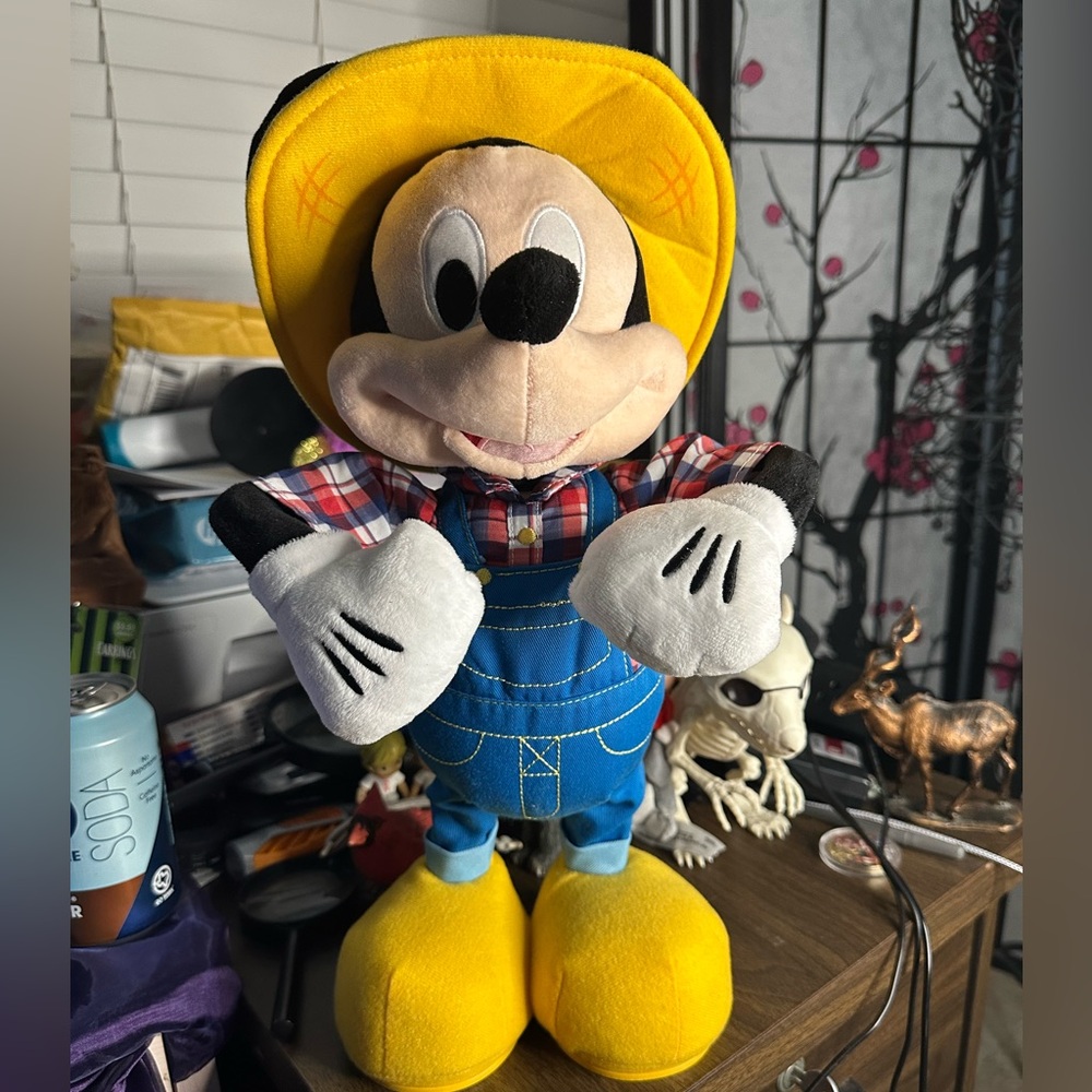 Disney Plush with Blue Fabric and Yellow Accents